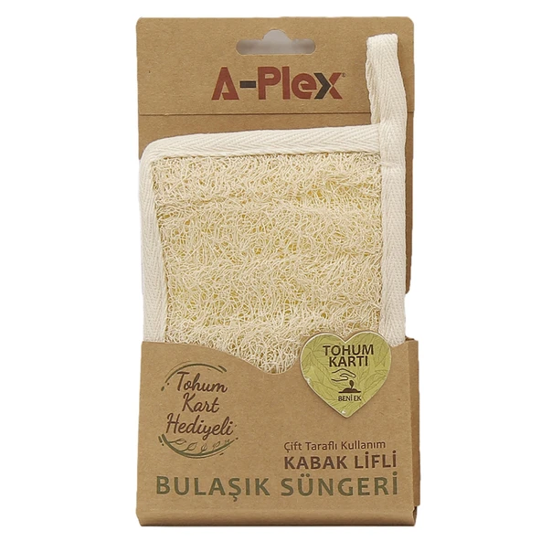 A-plex Kabak Lifli Doğal Bulaşık Süngeri (6'li Paket) ürün görseli 1