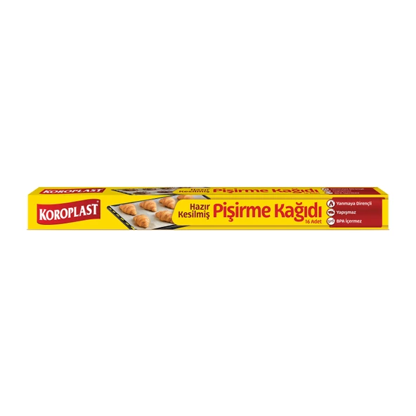 Koroplast Pişirme Kağıdı Hazır Kesilmiş 16'lı (6'li Paket) ürün görseli 1