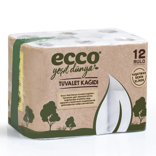 Ecco Yeşil Dünya Tuvalet Kağıdı 12'li (7'li Paket) ürün görseli 1