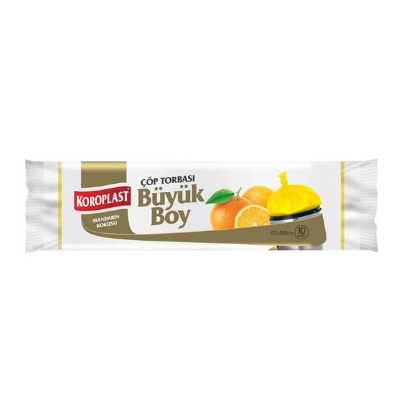 Koroplast Mandarin Çöp Torbası Büyük Boy 10'lu (4'li Paket) ürün görseli 1