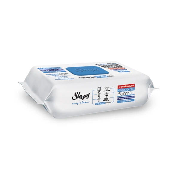 Sleepy Yüzey Temizlik Havlusu Çamaşır Sulu 100'lü (8'li Paket) ürün görseli 1