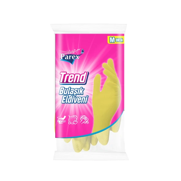 Parex Trend Bulaşık Eldiveni M (5'li Paket) ürün görseli 1