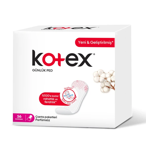 Kotex Günlük Ped Normal 56'lı (5'li Paket) ürün görseli 1