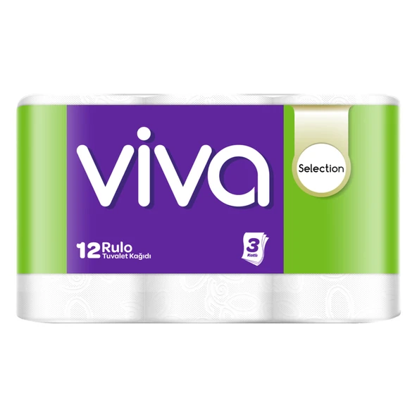 Viva Selection 3 Katlı Tuvalet Kağıdı 12'li (5'li Paket) ürün görseli 1