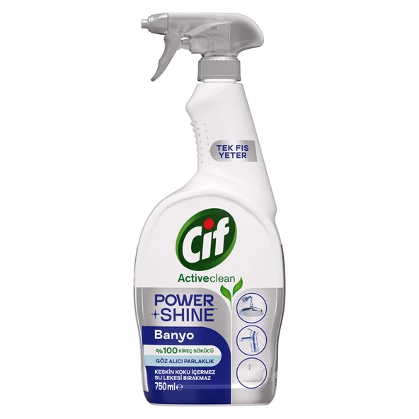Cif Power & Shine Sprey Banyo İçin Temizleyici ve Kireç Çözücü 750 Ml (6'li Paket) ürün görseli 1
