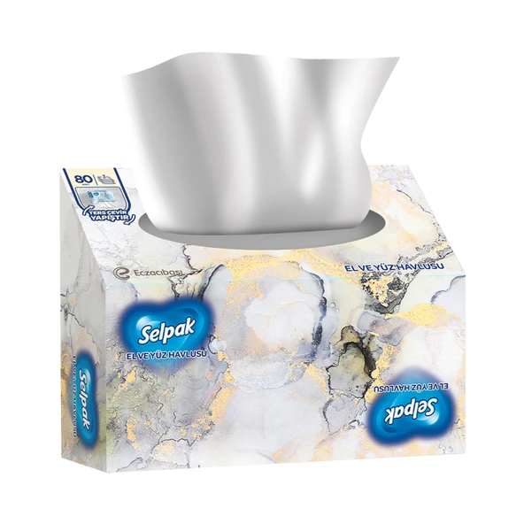 Selpak El ve Yüz Havlusu 80'li (7'li Paket) ürün görseli 1