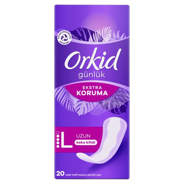 Orkid Günlük Ped Extra Koruma Uzun 20'li (3'li Paket) ürün görseli 1
