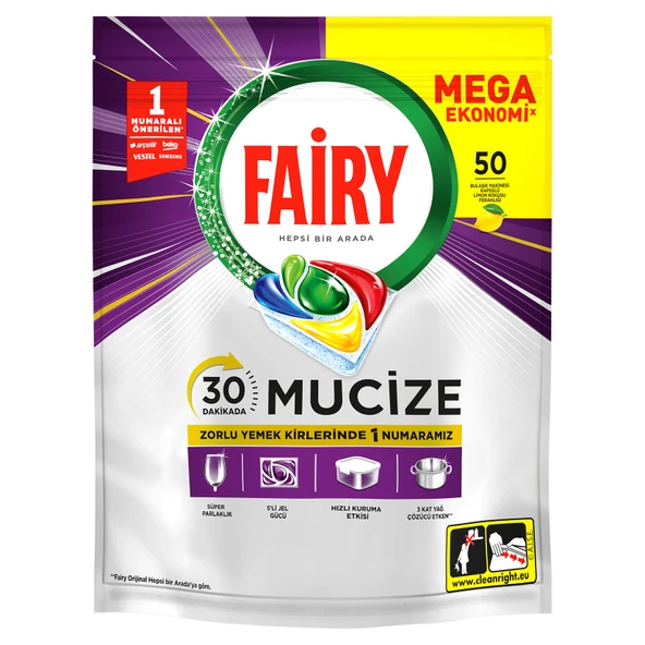 Fairy Mucize 50'li 823 G (8'li Paket) ürün görseli 1