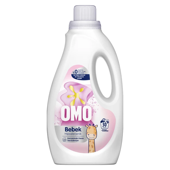 Omo Hipoalerjenik Sıvı Bebek Deterjan 1.5 L (6'li Paket) ürün görseli 1