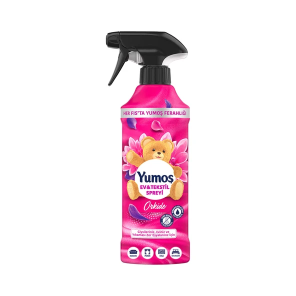 Yumoş Ev veTekstil Spreyi Orkide Yıkanması Zor Eşyalar İçin 450 Ml (8'li Paket) ürün görseli 1