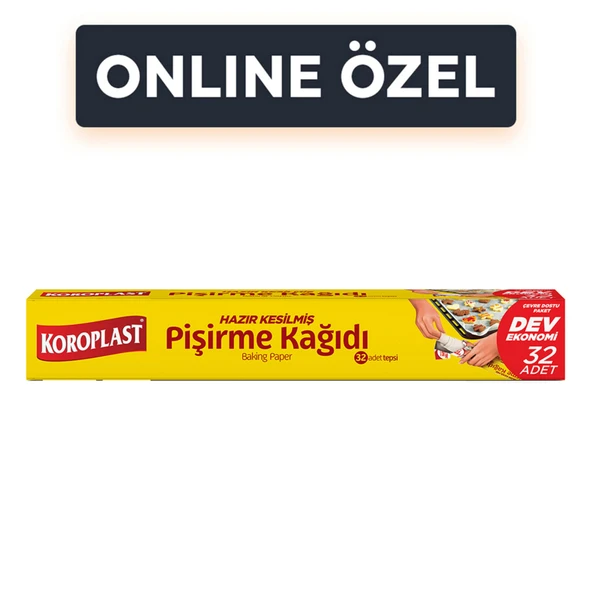 Koroplast Pişirme Kağıdı Hazır Kesilmiş 32'li (6'li Paket) ürün görseli 1
