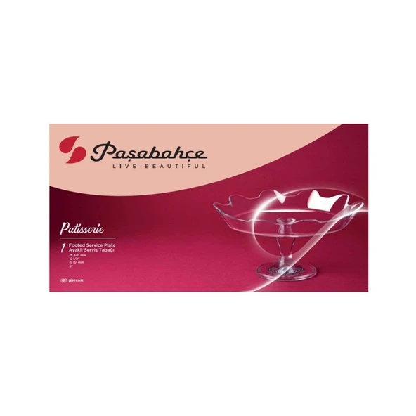 Paşabahçe Patisserie Ayaklı Servis Tabağı (6'li Paket) ürün görseli 1