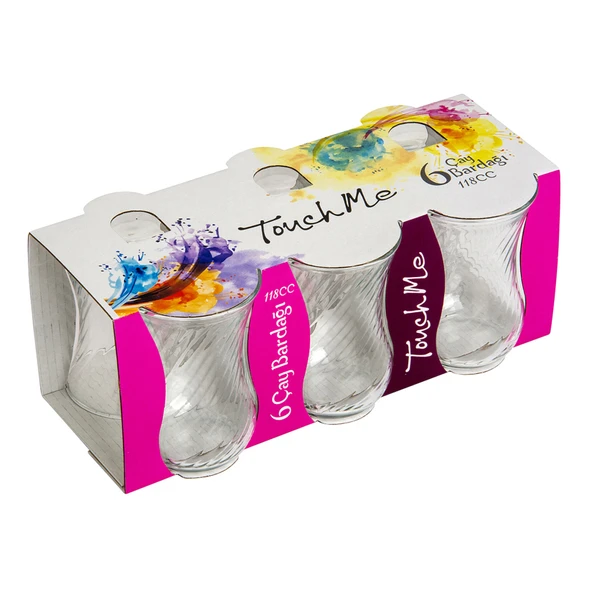 Touch Me Optikli Çay Bardağı 118Cc 6'lı (8'li Paket) ürün görseli 1