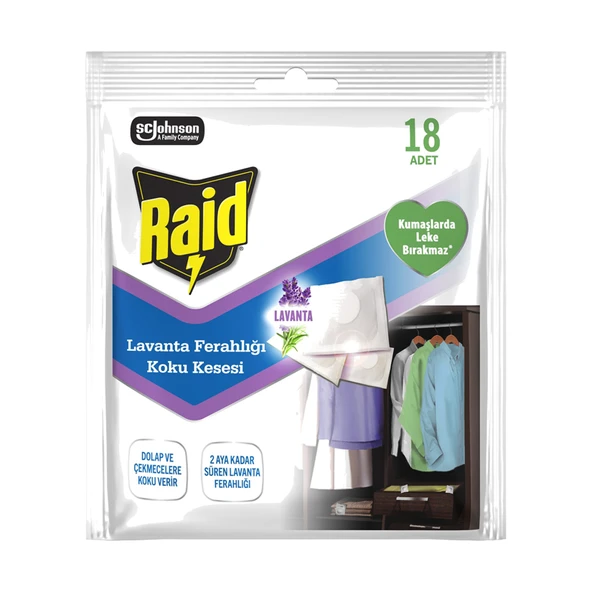 Raid Lavanta Kesesi 18 x 1.5 G (6'li Paket) ürün görseli 1