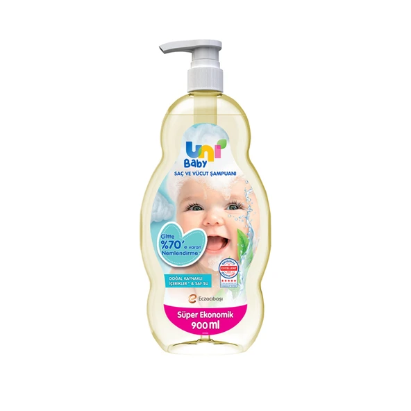 Uni Baby Şampuan 900 Ml (8'li Paket) ürün görseli 1