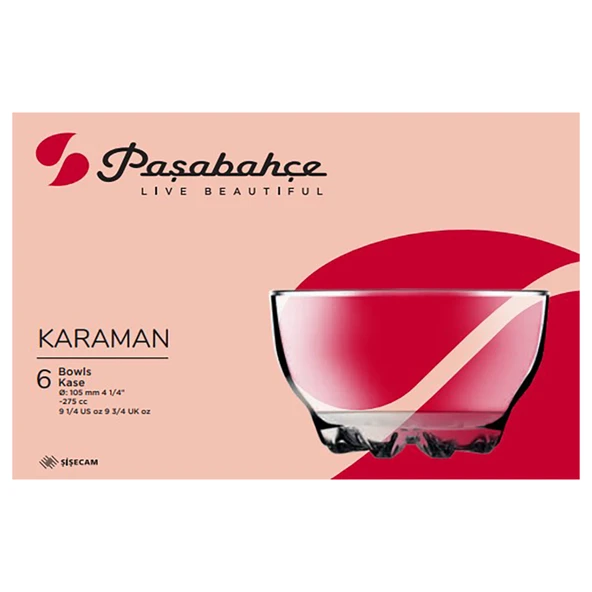 Paşabahçe Karaman Kase 6'lı 280 Cc (8'li Paket) ürün görseli 1