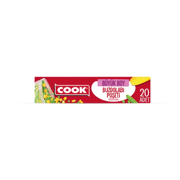 Cook Buzdolabı Poşeti Büyük 20'li (8'li Paket) ürün görseli 1