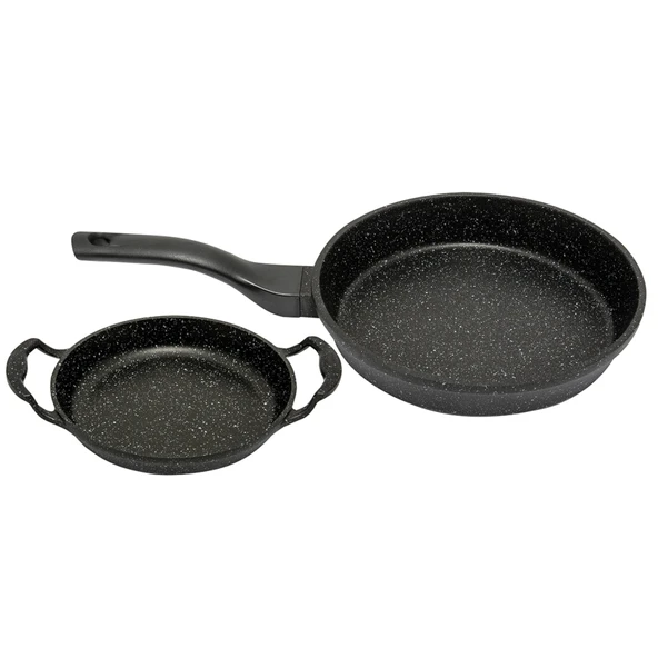 Cem Azur Döküm 2'li Set (Sahan 20 Cm + Tava 26 Cm) (7'li Paket) ürün görseli 1