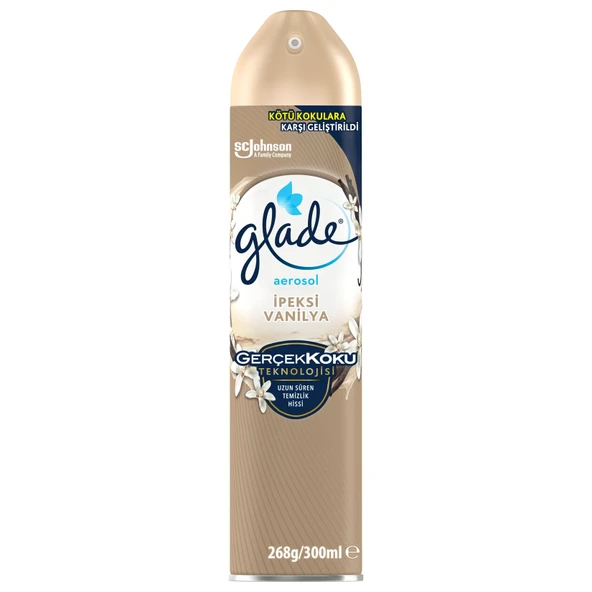 Glade Aerosol Oda Kokusu İpeksi Vanilya 300ml (6'li Paket) ürün görseli 1
