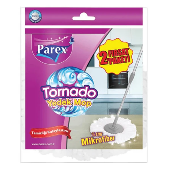 Parex Tornado Mop Yedek 1+1 (5'li Paket) ürün görseli 1