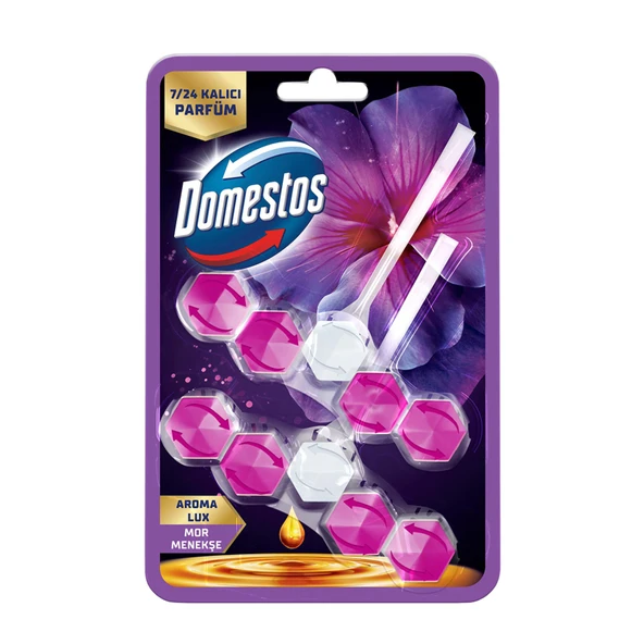 Domestos Wc Blok Lux Hibiskus & Kırmızı Meyveler 2 x 50 G (4'li Paket) ürün görseli 1