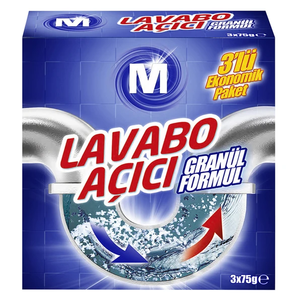 Migros Lavabo Açıcı  3x75 G (8'li Paket) ürün görseli 1