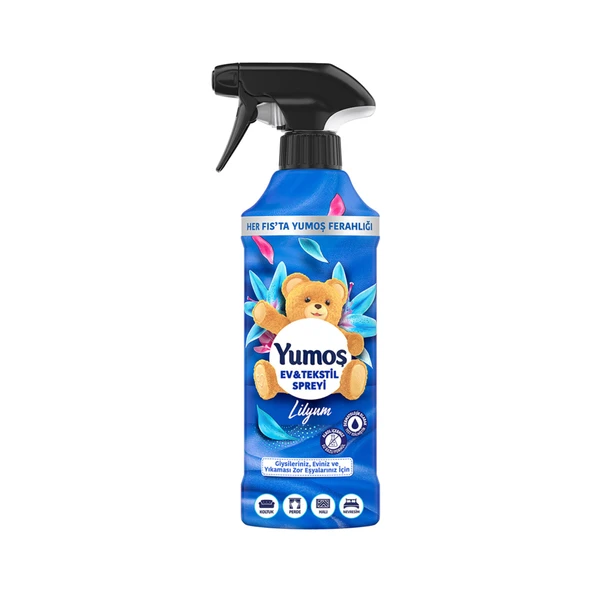 Yumoş Ev ve Tekstil Spreyi Lilyum Yıkanması Zor Eşyalar İçin 450 Ml (7'li Paket) ürün görseli 1
