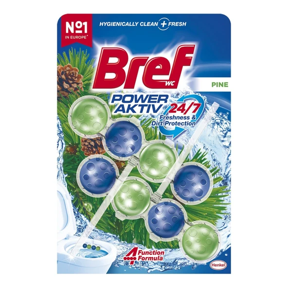 Bref Power Aktif Wc Blok Çam 2 x 50 G (8'li Paket) ürün görseli 1