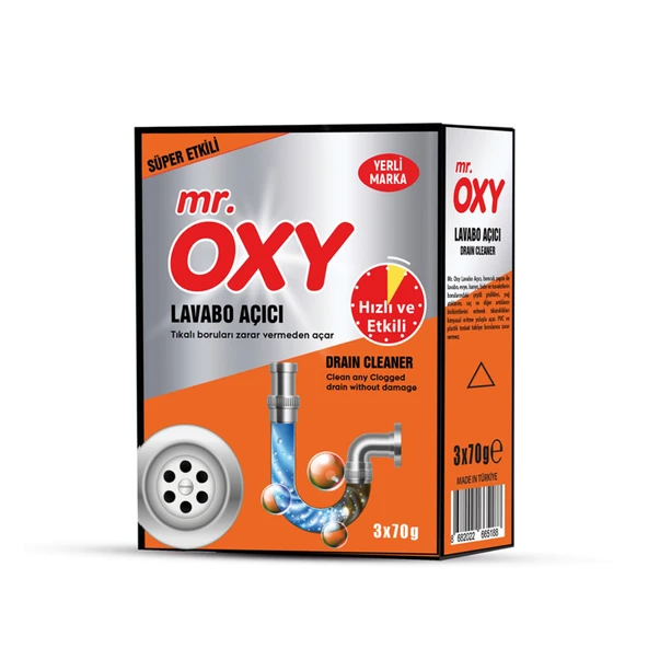 Mr. Oxy Lavabo Açıcı 3 x 70 G (7'li Paket) ürün görseli 1