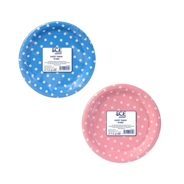 Ece Kağıt Tabak 10'lu 23 Cm (8'li Paket) ürün görseli 1