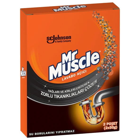 Mr. Muscle Granül Lavabo Açıcı 2'li Paket 2x50g (7'li Paket) ürün görseli 1
