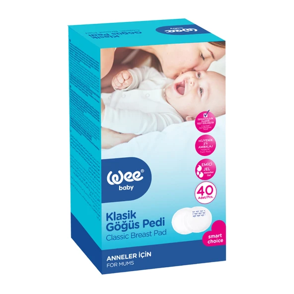 Wee Baby Klasik Göğüs Pedi 40'lı (4'li Paket) ürün görseli 1