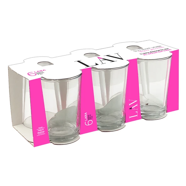 Lav Lara Su Bardağı 6''lı 205 Cc (3'li Paket) ürün görseli 1