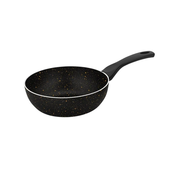 Papilla Nirvana Wok Tava İç Dış Siyah Gümüş 18 Cm (6'li Paket) ürün görseli 1