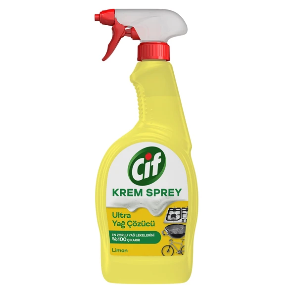 Cif Limon Ultra Yağ Çözücü Sprey 750 Ml (6'li Paket) ürün görseli 1