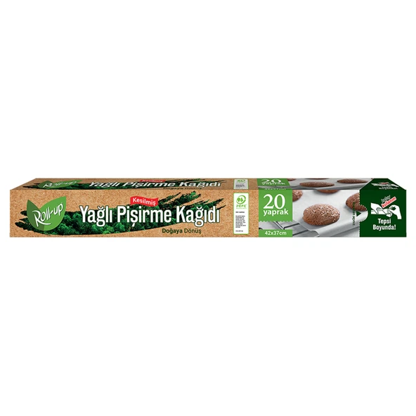 Roll-Up Doğaya Dönüş (Pefc) Yağlı Pişirme Kağıdı 20'li (4'li Paket) ürün görseli 1