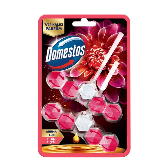 Domestos Wc Blok Lux Yıldız Çiçeği & Ejder Meyvesi 2 x 50 G (8'li Paket) ürün görseli 1