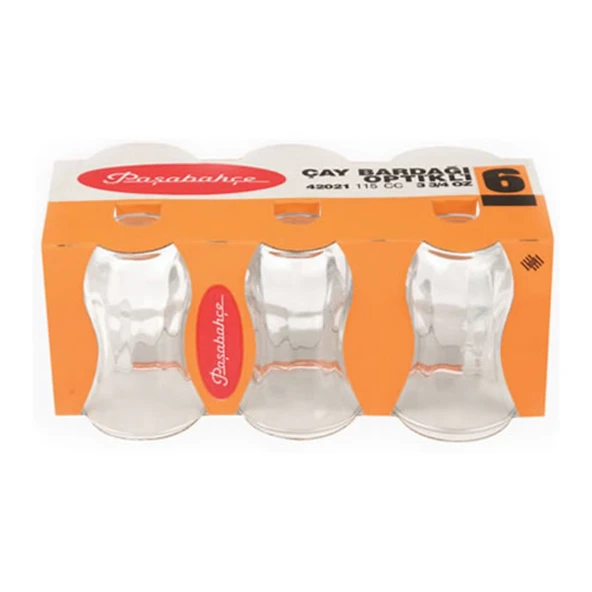 Paşabahçe Optikli Çay Bardağı 6'lı (3'li Paket) ürün görseli 1
