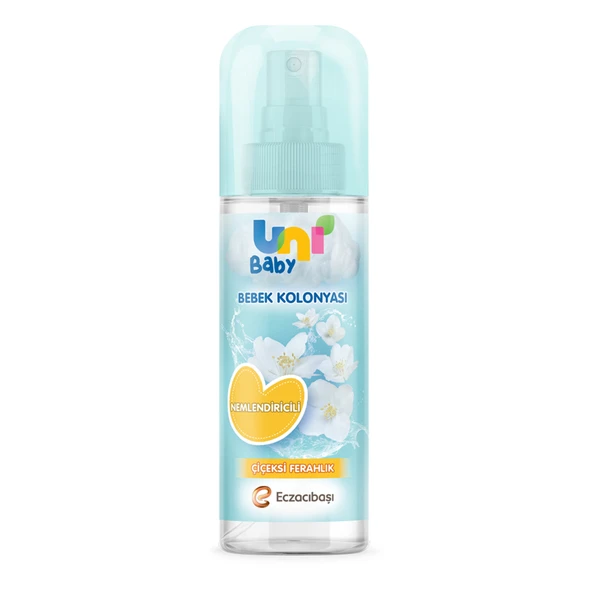 Unı Baby Çiçeksi Ferahlık Bebek Kolonyası 150Ml (8'li Paket) ürün görseli 1