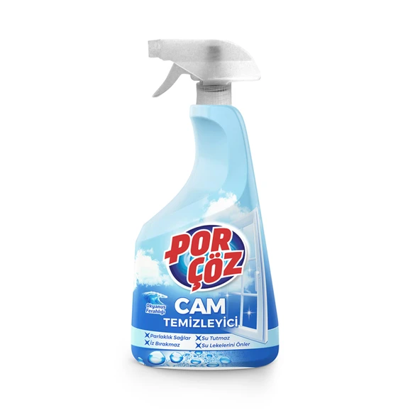 Porçöz Cam Temizleyici Sprey 500 Ml (8'li Paket) ürün görseli 1
