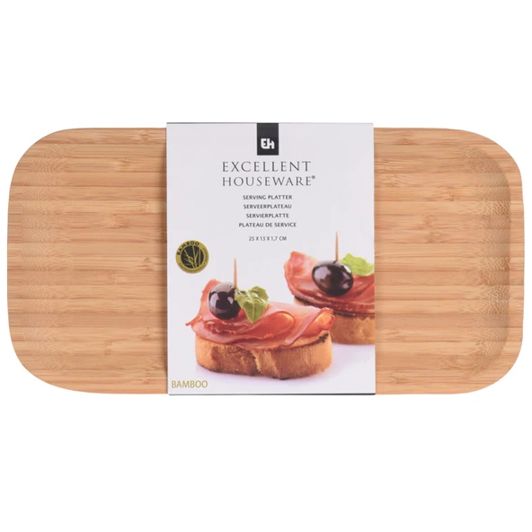 Koopman Ahşap Servis Tahtası 25 x 13 Cm (3'li Paket) ürün görseli 1