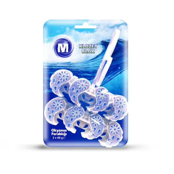 Migros Okyanus Kokulu Wc Blok 2 x 48 G (7'li Paket) ürün görseli 1