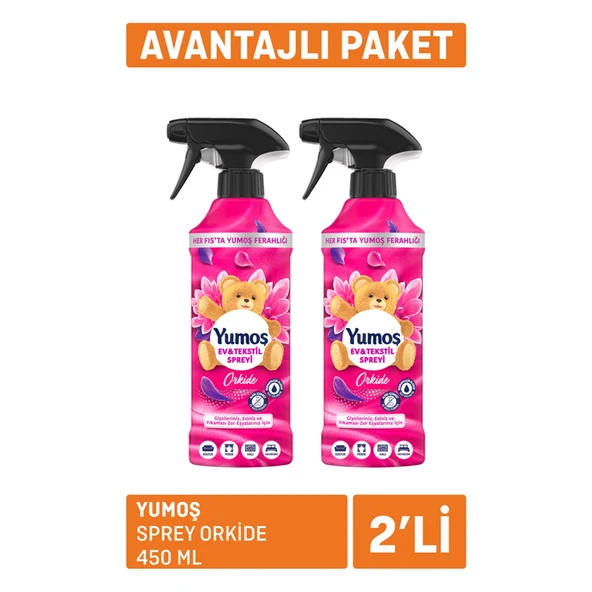 Yumoş Sprey Orkide 2 X 450 Ml (8'li Paket) ürün görseli 1