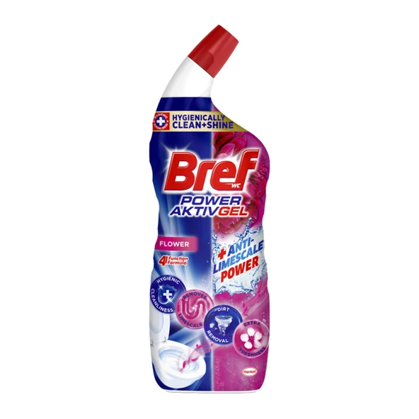 Bref WC Tuvalet Temizleyici Jel 700ml Çiçek Ferahlığı (5'li Paket) ürün görseli 1
