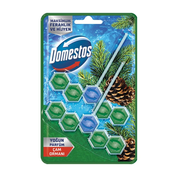 Domestos Wc Blok Çam Ferahlığı 2 x 50 G (8'li Paket) ürün görseli 1