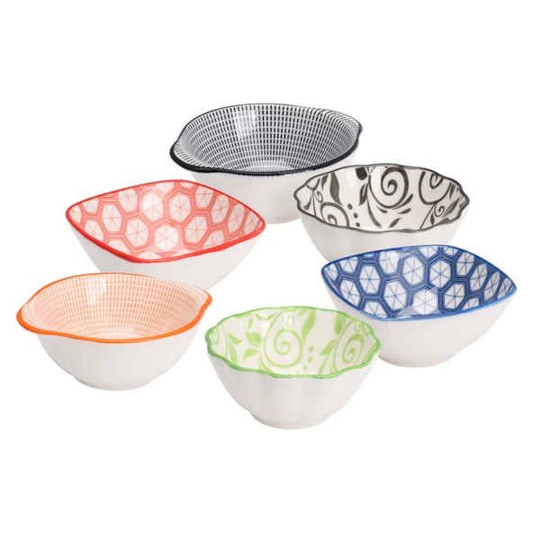 Koopman İç Dekorlu Porselen Kase 9 Cm (7'li Paket) ürün görseli 1
