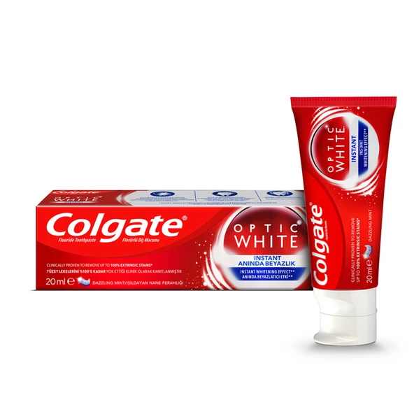 Colgate Optic White Anında Beyazlık Diş Macunu 20 Ml (6'li Paket) ürün görseli 1