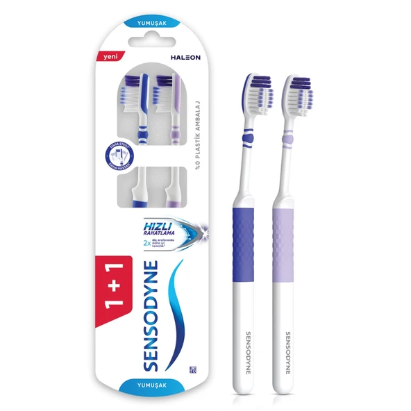 Sensodyne Hızlı Rahatlama 1+1 Diş Fırçası Yumuşak (3'li Paket) ürün görseli 1