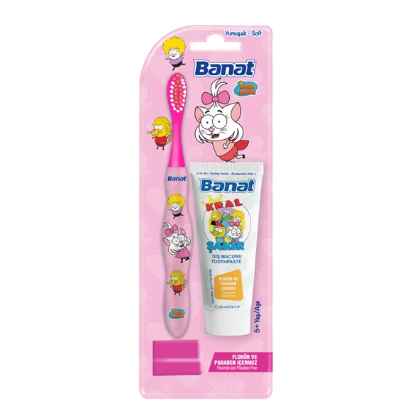 Banat Kral Şakir Diş Macunu 25 Ml+Diş Fırçası Seti (2'li Paket) ürün görseli 1
