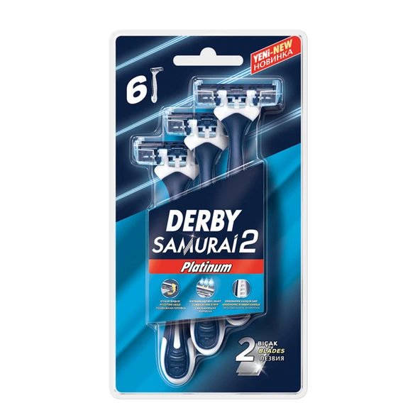 Derby Samurai Platinum 2 Blister 6'Lı (6'li Paket) ürün görseli 1